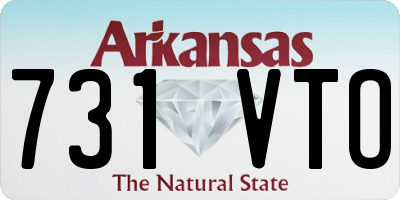 AR license plate 731VTO