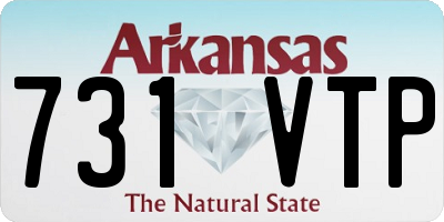 AR license plate 731VTP