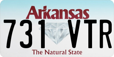 AR license plate 731VTR