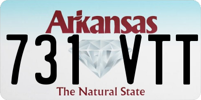AR license plate 731VTT