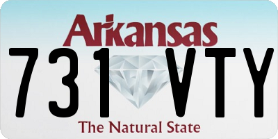 AR license plate 731VTY