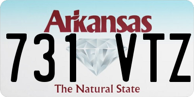 AR license plate 731VTZ
