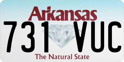 AR license plate 731VUC