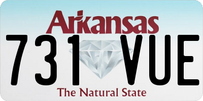AR license plate 731VUE