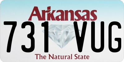 AR license plate 731VUG