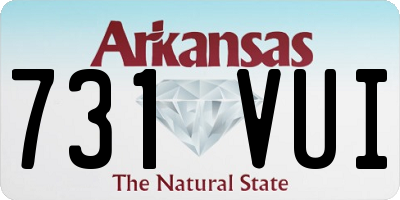 AR license plate 731VUI