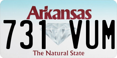AR license plate 731VUM