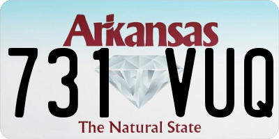 AR license plate 731VUQ