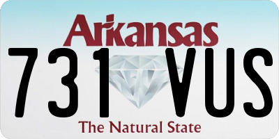 AR license plate 731VUS