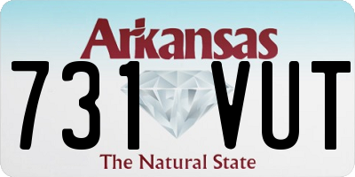 AR license plate 731VUT