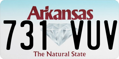 AR license plate 731VUV