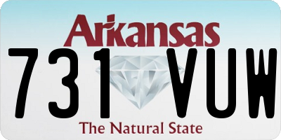 AR license plate 731VUW