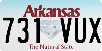 AR license plate 731VUX