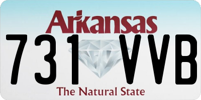 AR license plate 731VVB