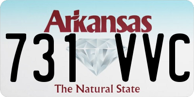 AR license plate 731VVC