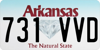 AR license plate 731VVD