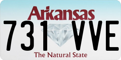 AR license plate 731VVE