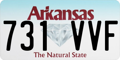 AR license plate 731VVF