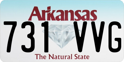 AR license plate 731VVG