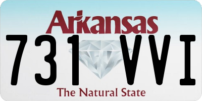 AR license plate 731VVI