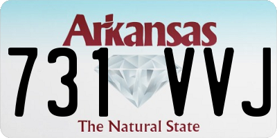 AR license plate 731VVJ