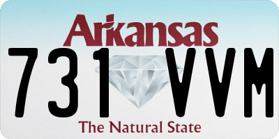 AR license plate 731VVM