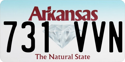 AR license plate 731VVN