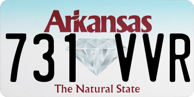 AR license plate 731VVR