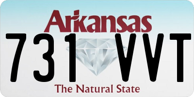 AR license plate 731VVT