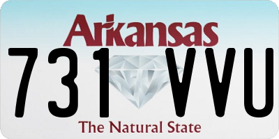 AR license plate 731VVU