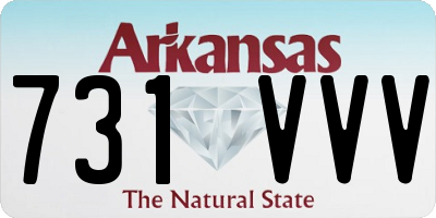 AR license plate 731VVV