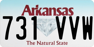 AR license plate 731VVW