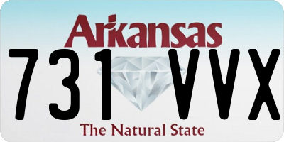 AR license plate 731VVX