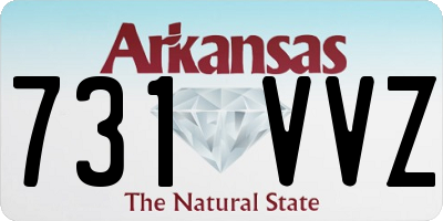 AR license plate 731VVZ