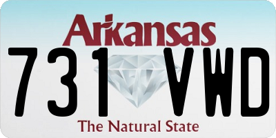 AR license plate 731VWD