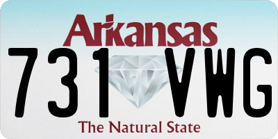 AR license plate 731VWG