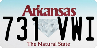AR license plate 731VWI
