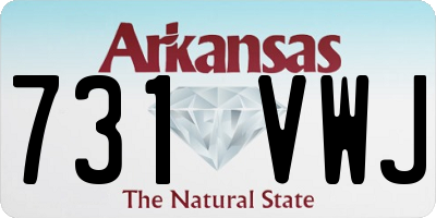 AR license plate 731VWJ
