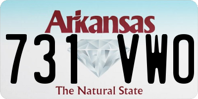 AR license plate 731VWO