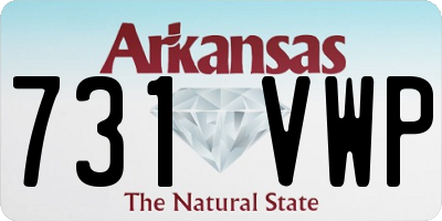 AR license plate 731VWP