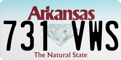 AR license plate 731VWS