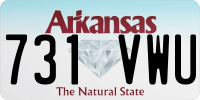 AR license plate 731VWU