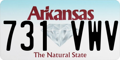 AR license plate 731VWV