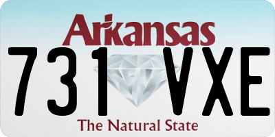 AR license plate 731VXE