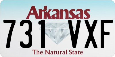 AR license plate 731VXF
