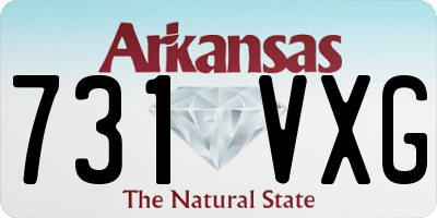 AR license plate 731VXG
