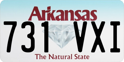 AR license plate 731VXI