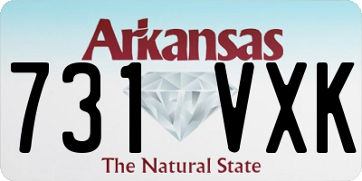 AR license plate 731VXK