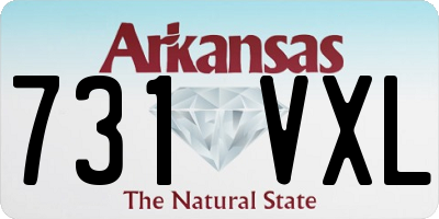 AR license plate 731VXL