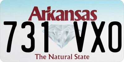 AR license plate 731VXO